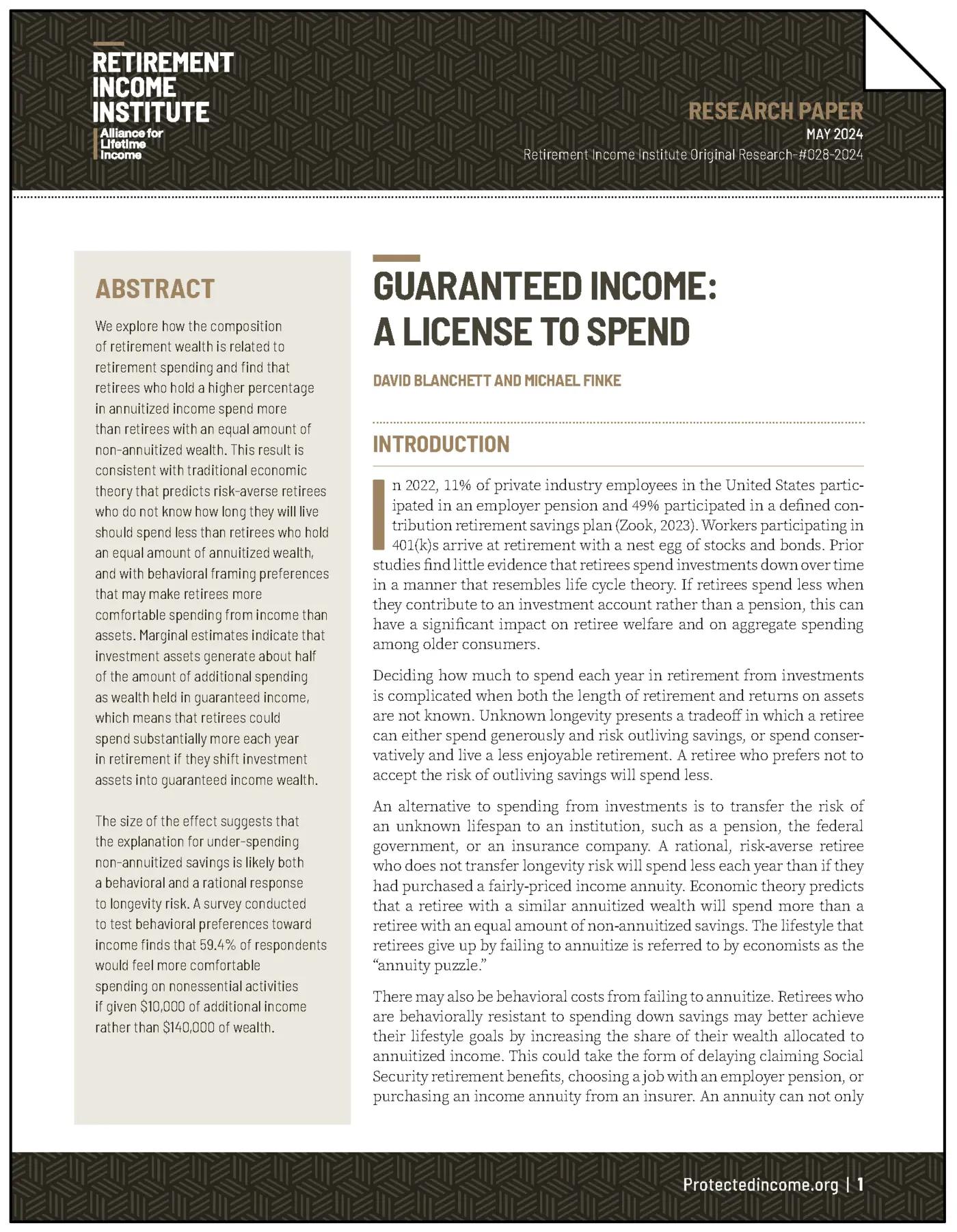 guaranteed income a license to spend 2024 pdf