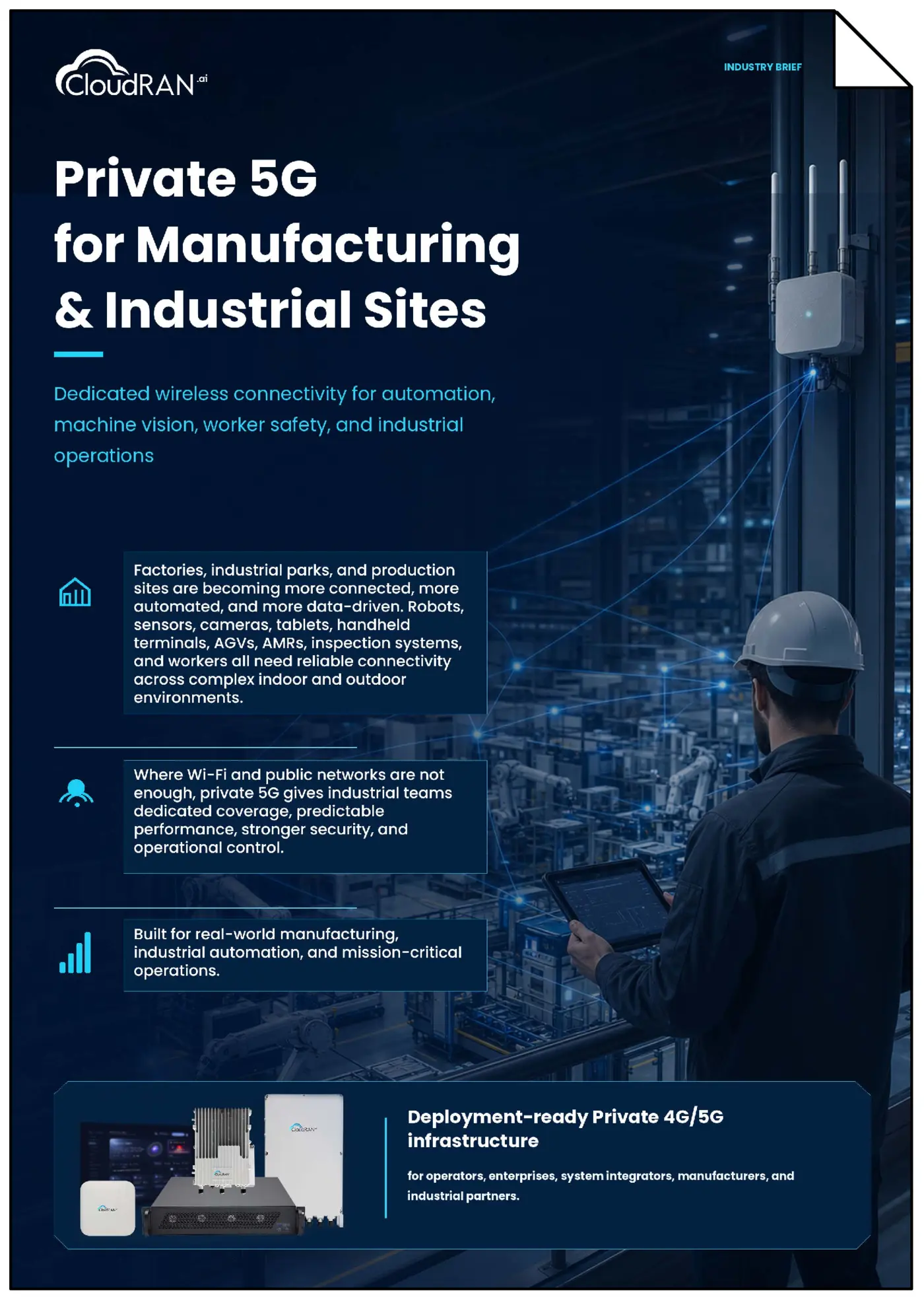 industry brief private 5g for manufacturing and industrial sites pdf
