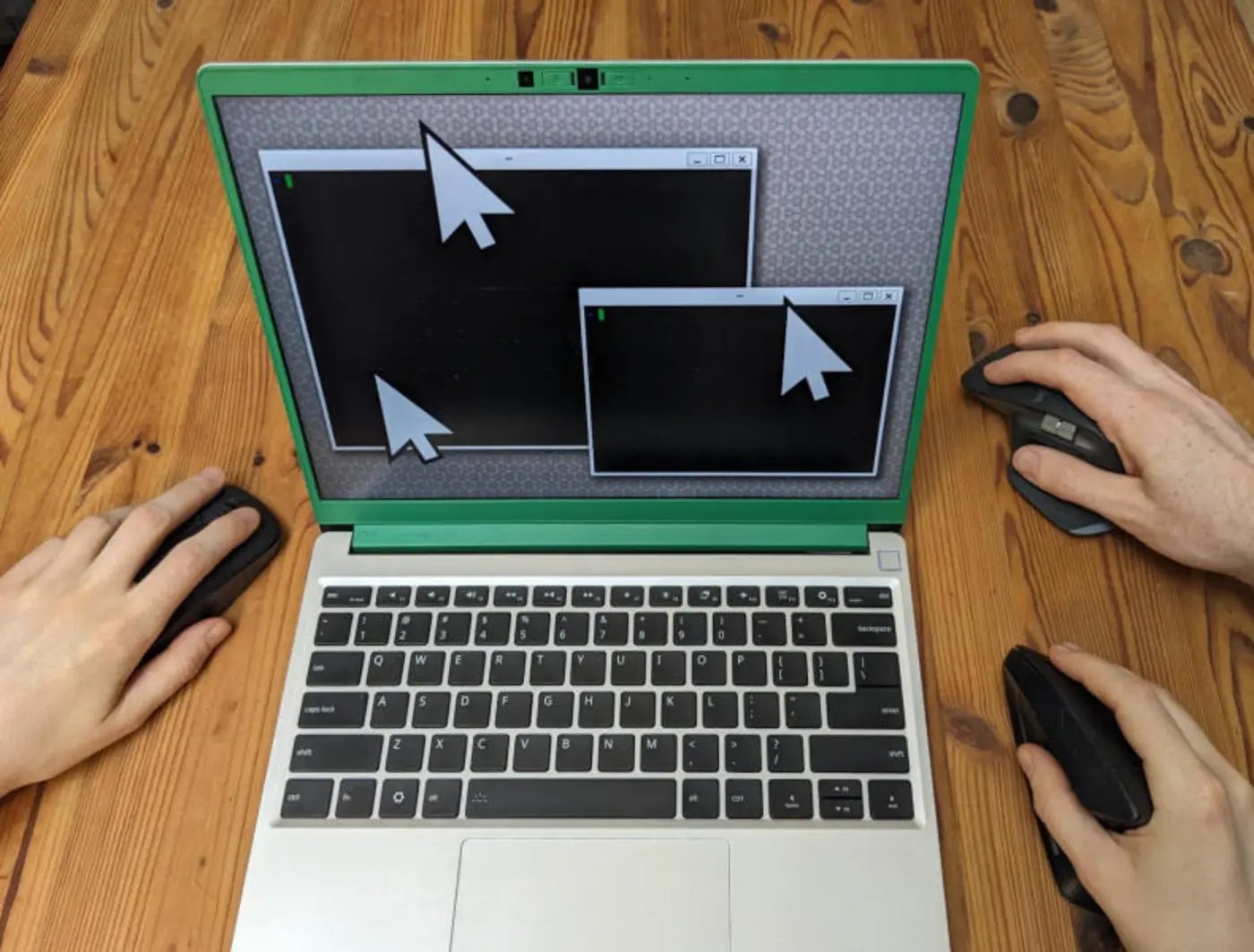 multiple mouse cursors in wayland