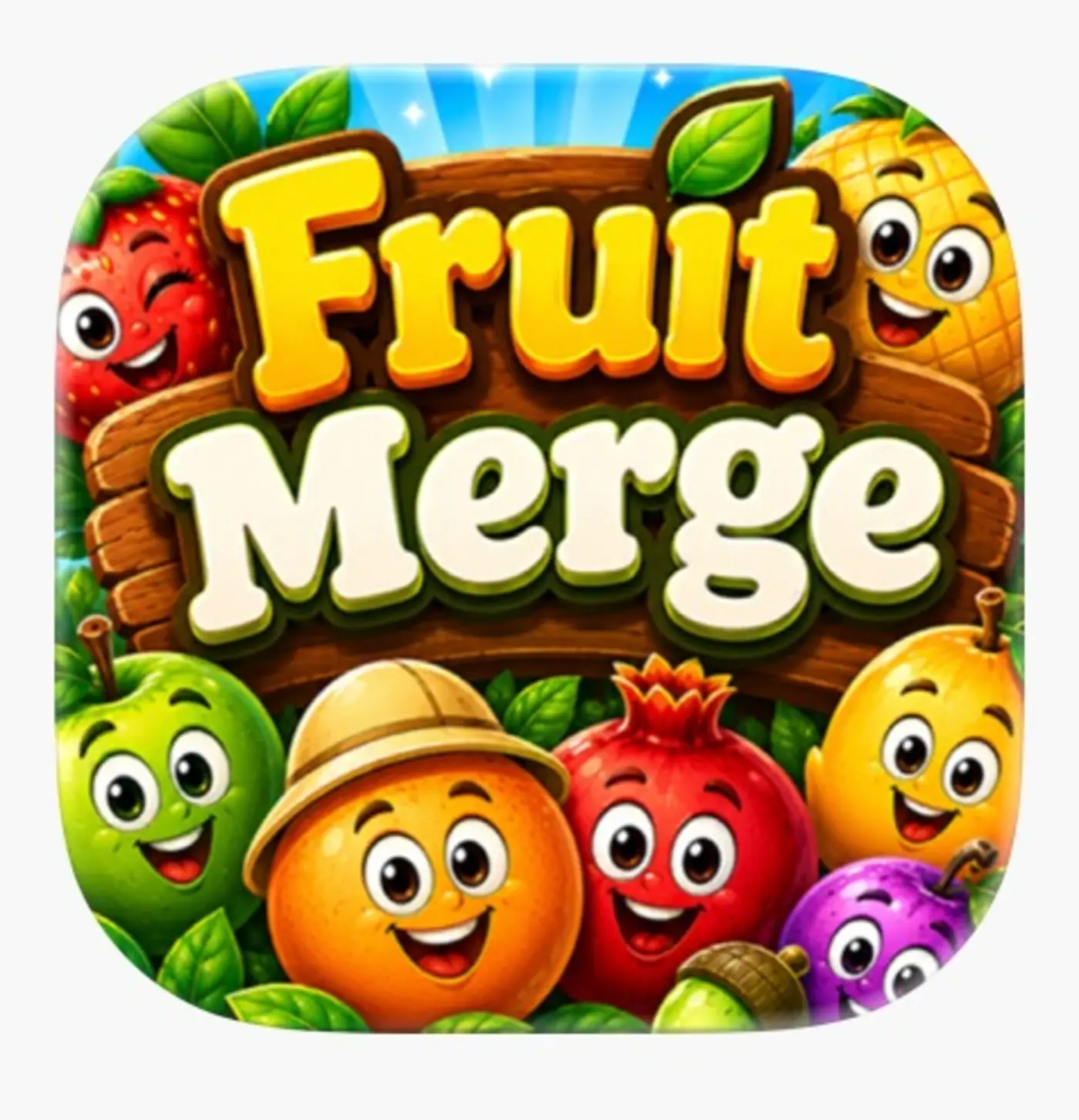 fruit merge puzzle game