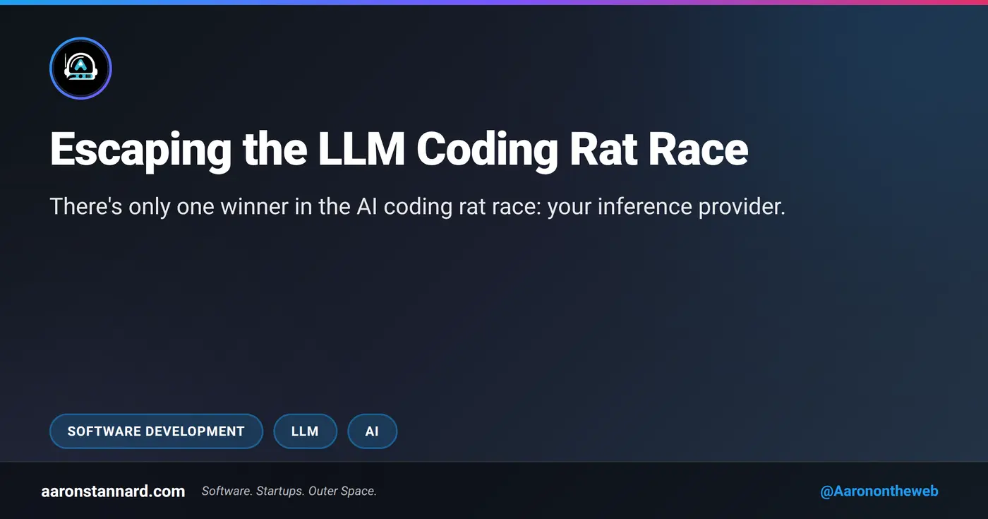 escaping the llm coding rat race