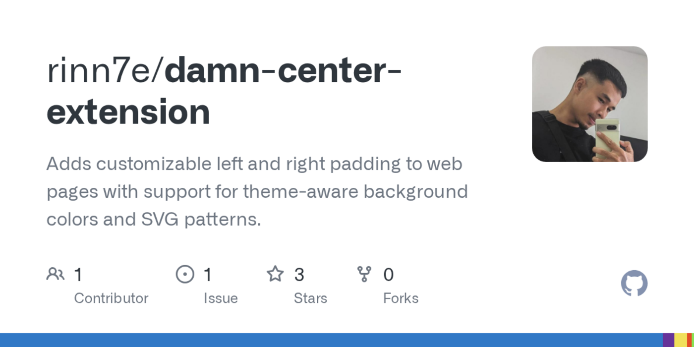 show hn damn center the page extension that helps centering any website