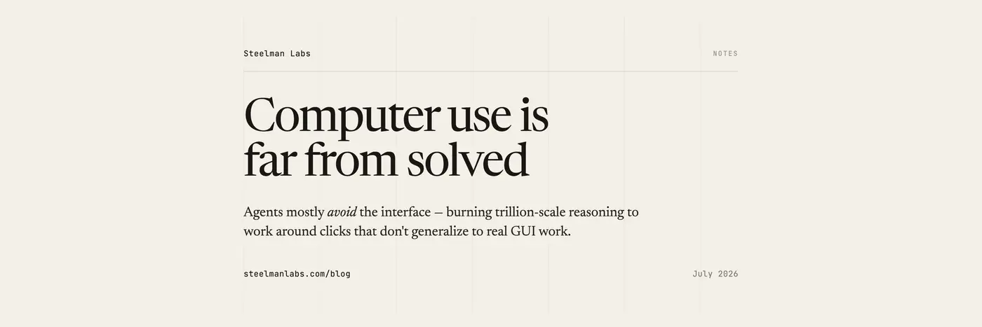 you canx27t solve computer use by ignoring the interface