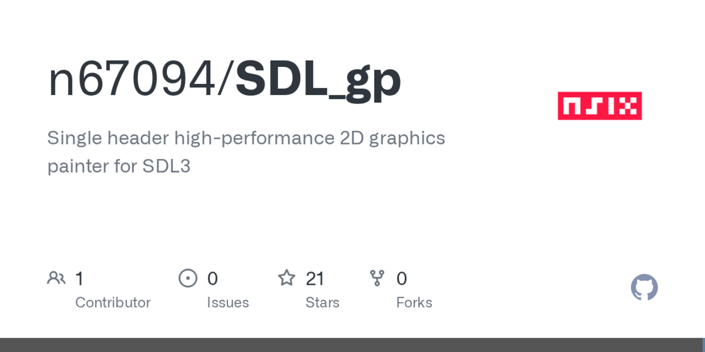 sdlgpu minimal singleheader highperformance 2d graphics painting library