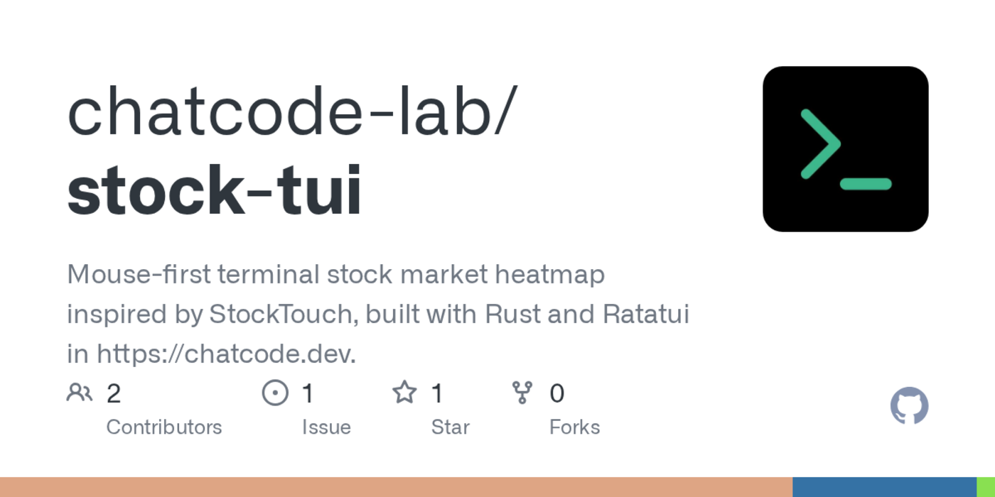 show hn stocktui an opensource terminal app inspired by stocktouch