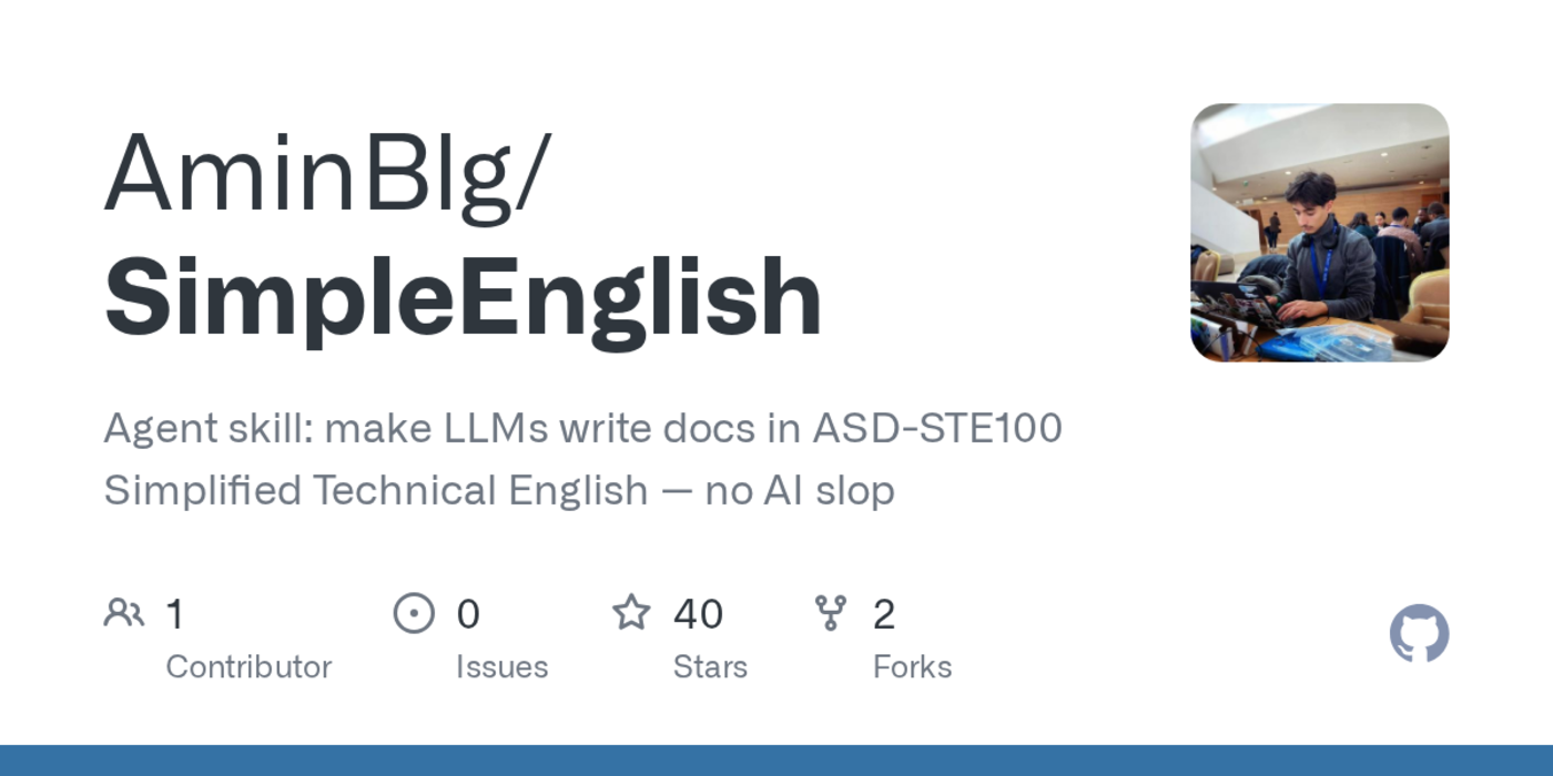 agent skill to force docs in asdste100 simplified technical english
