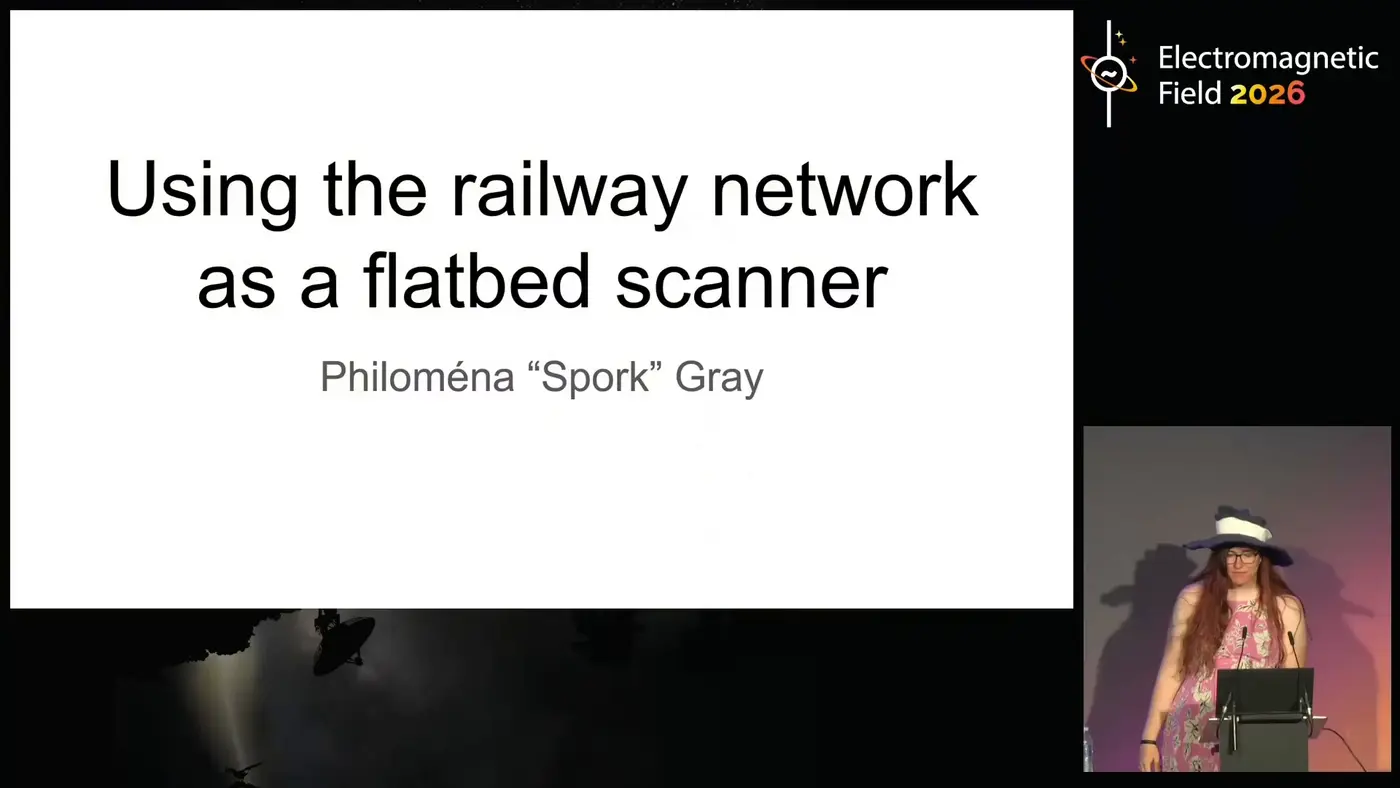 using the railway network as a flatbed scanner video