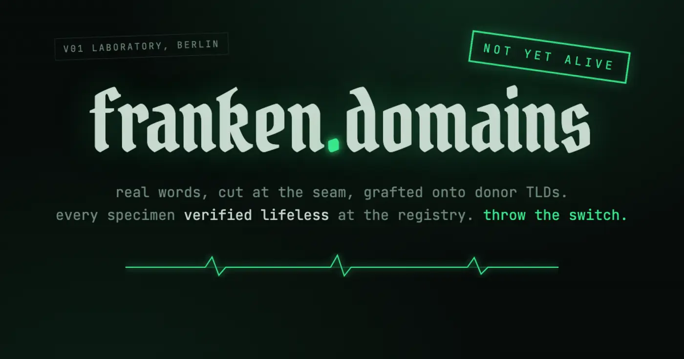 frankendomains stitchedtogether domains because every com is taken