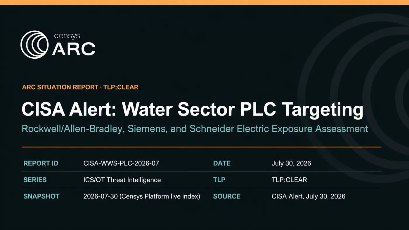 cisa alert water sector plc targeting