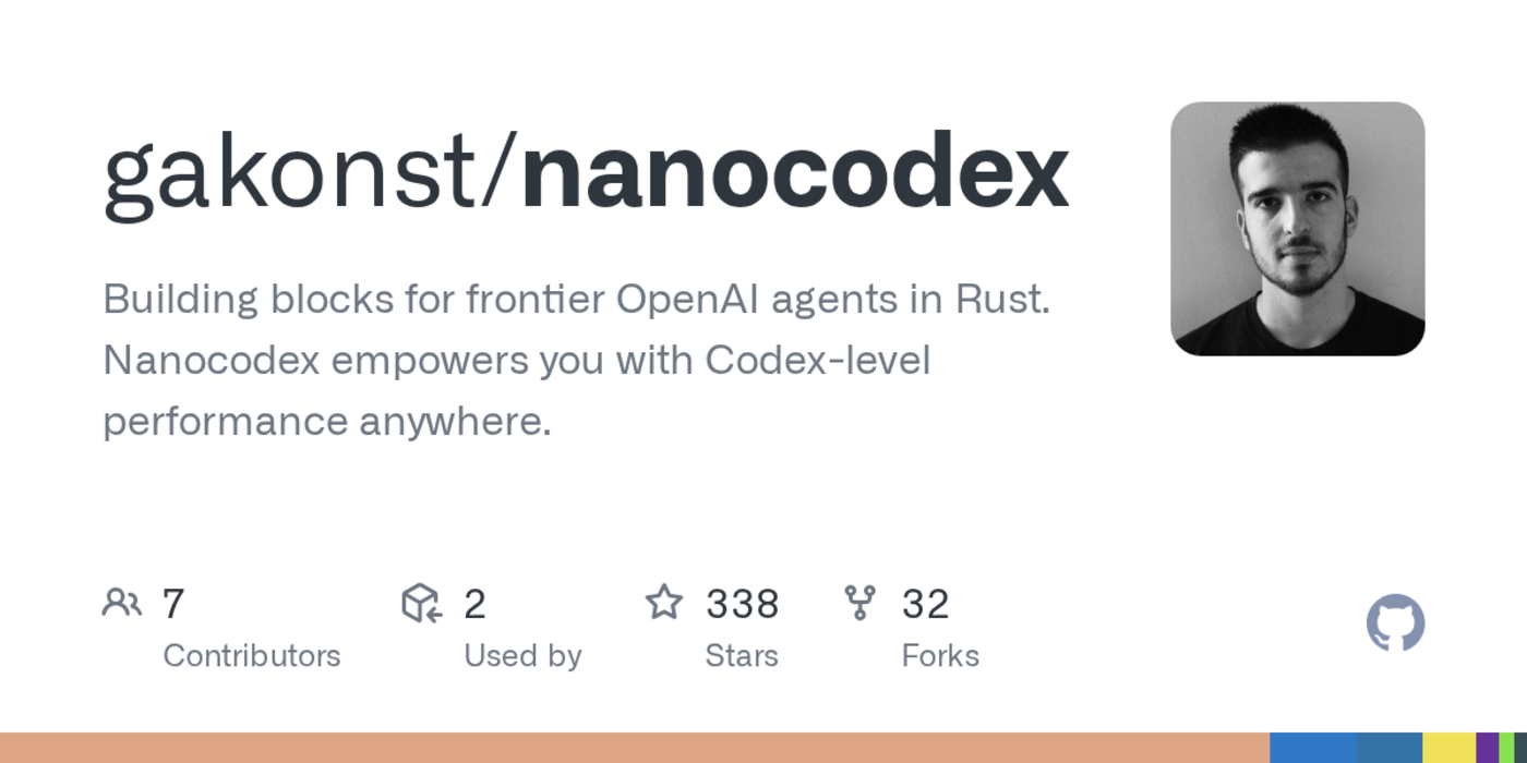nanocodex building blocks for frontier openai agents in rust
