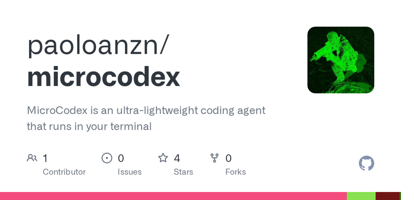 show hn microcodex coding agent openaicodex reimplemented in c lt1mb binary