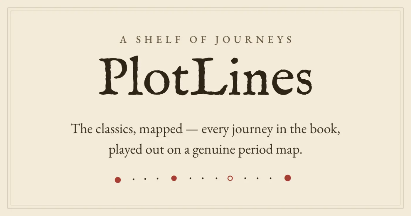 plotlines every place and journey in every literature classic on one map