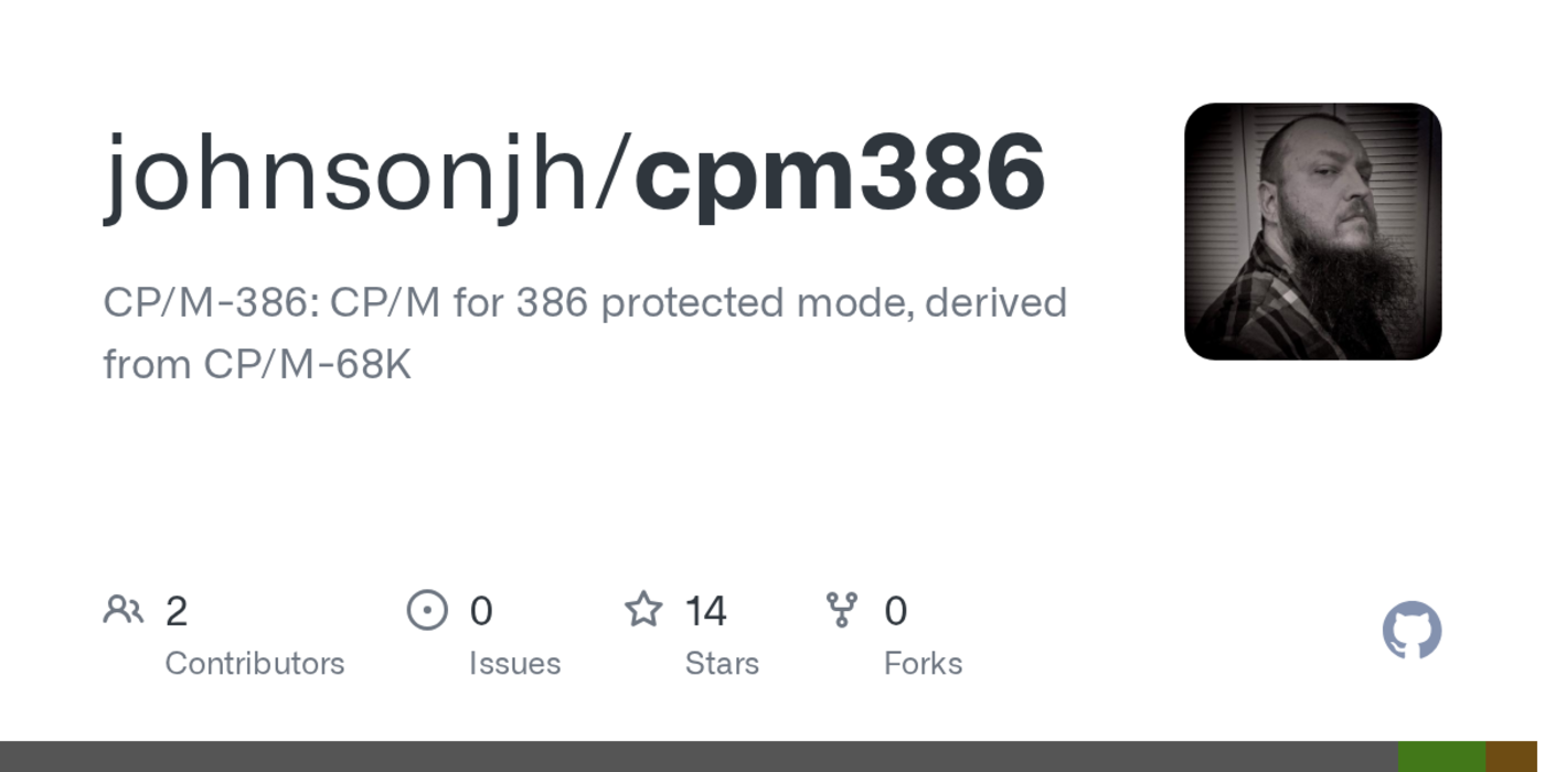 cpm386 cpm for 386 protected mode derived from cpm68k