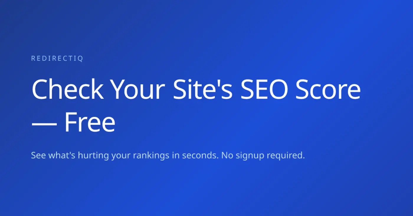 show hn free seo checker that finds redirect chains and www issues