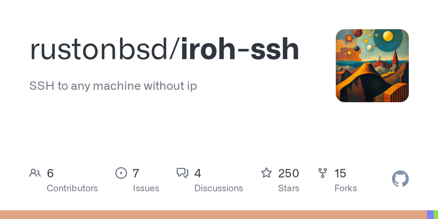 sshoveriroh connect to any machine without ip behind a natfirewall