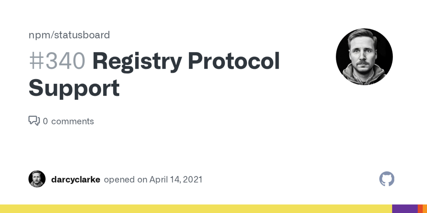 npm registry protocol