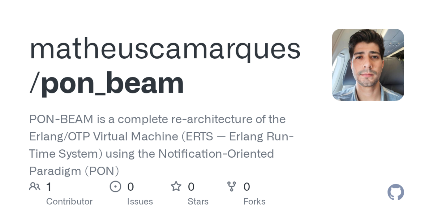 show hn ponbeam rearchitecture of the erlang vm