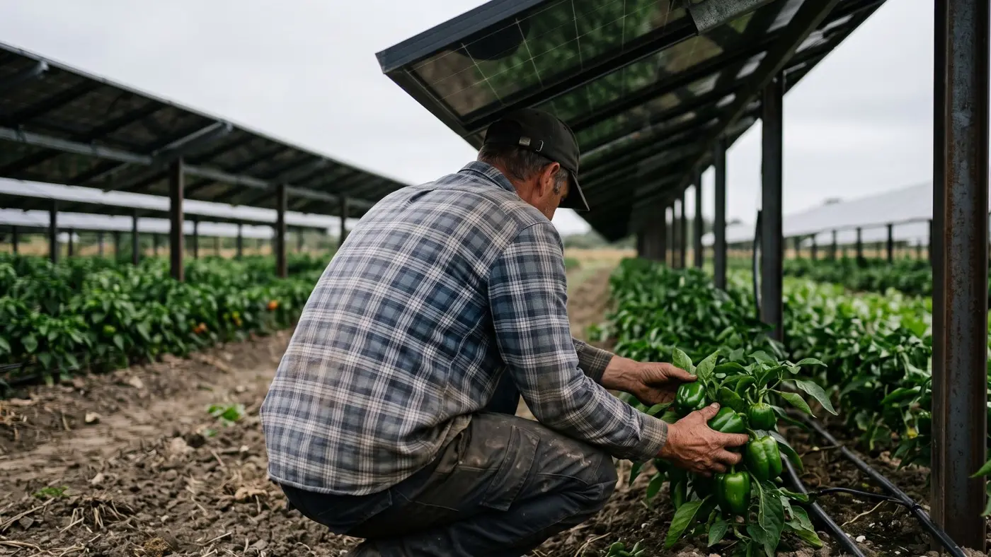 american farmers slid solar panels over 62000 acres of farmland