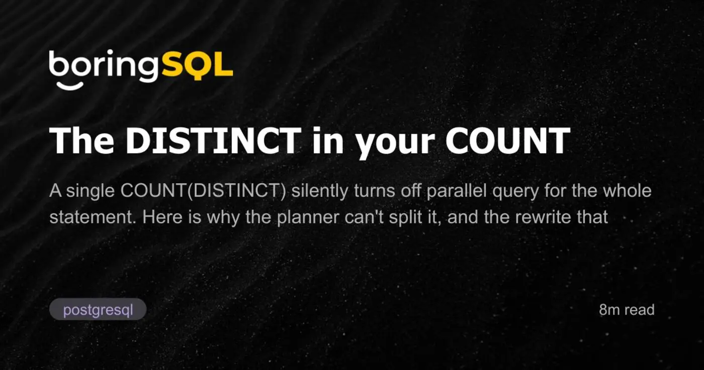 the distinct in your count