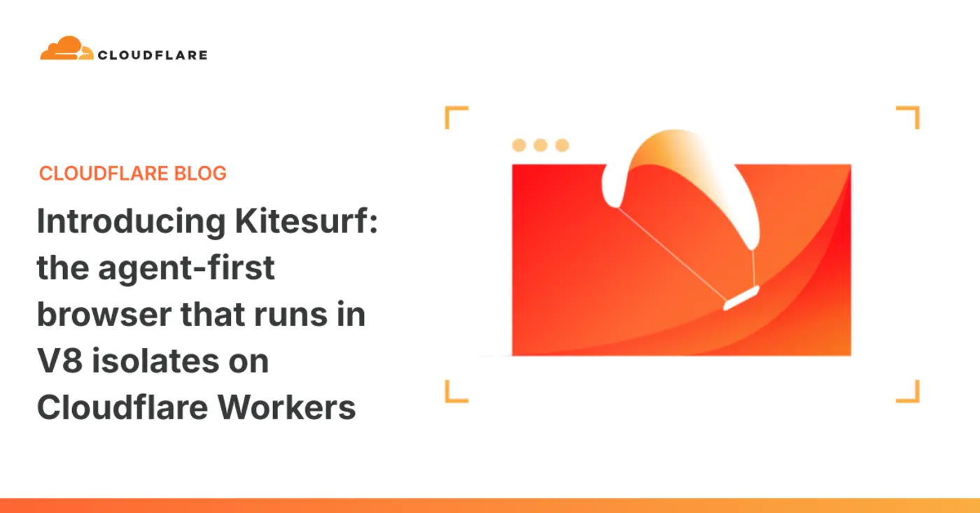 kitesurf agentfirst browser that runs in v8 isolates