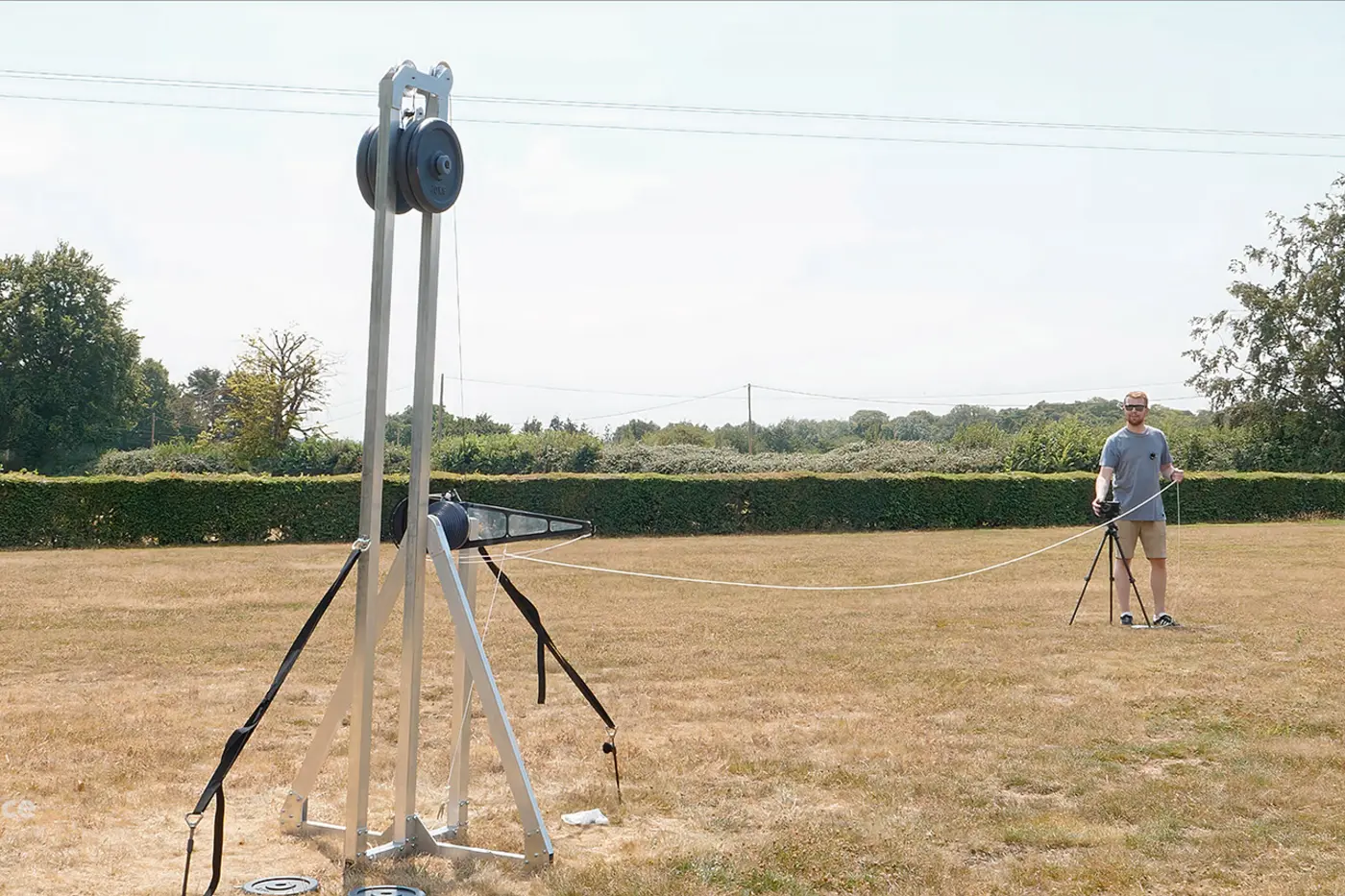 tom stantonx27s supersonic trebuchet breaks sound barrier with gravity alone
