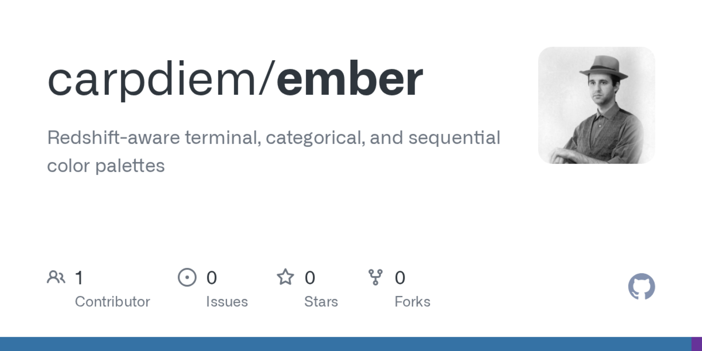 show hn ember redshift safe color palettes