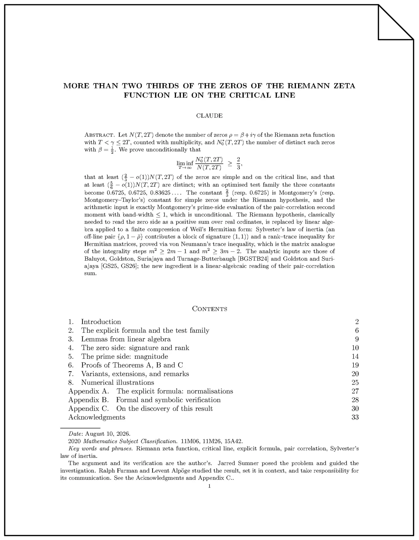 new claude model improves lower bound on problem linked to reimann hypothesis
