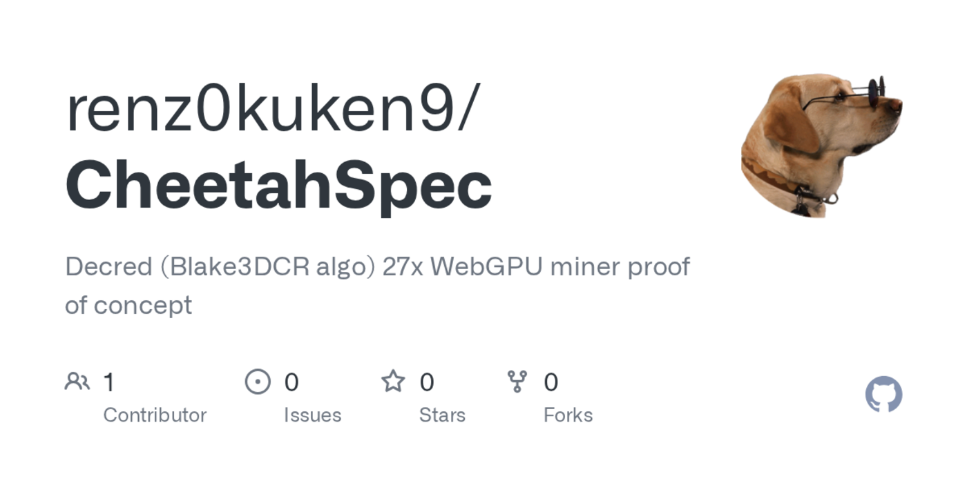 cheetahspec native execution speed wgsl browser cryptosolver