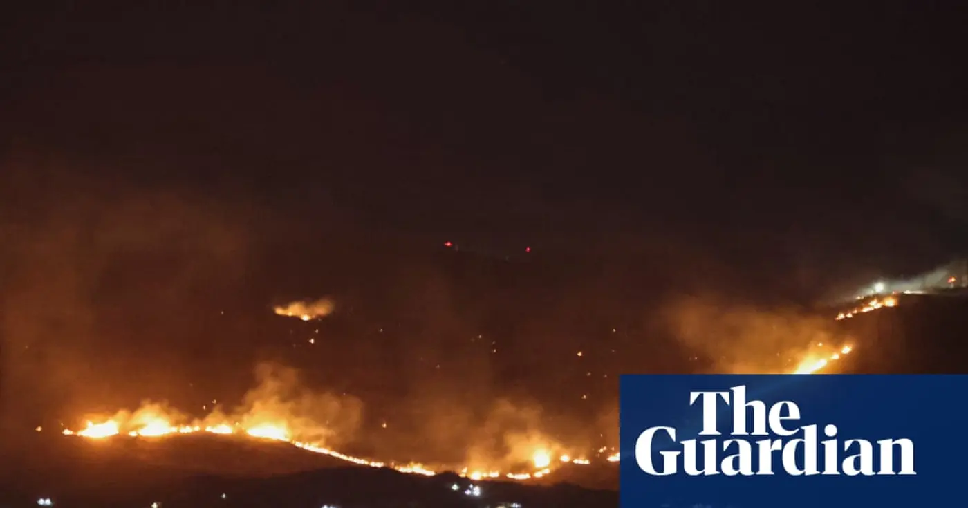 israel deliberately starting wildfires in southern lebanon firefighters say