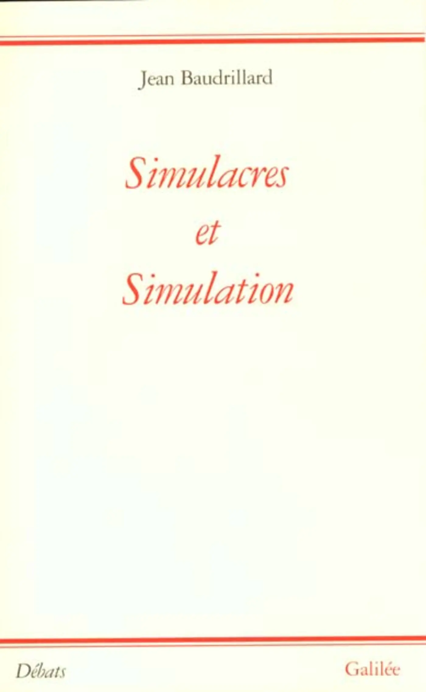 simulacra and simulation