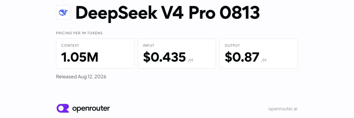 deepseek v4 pro 0813