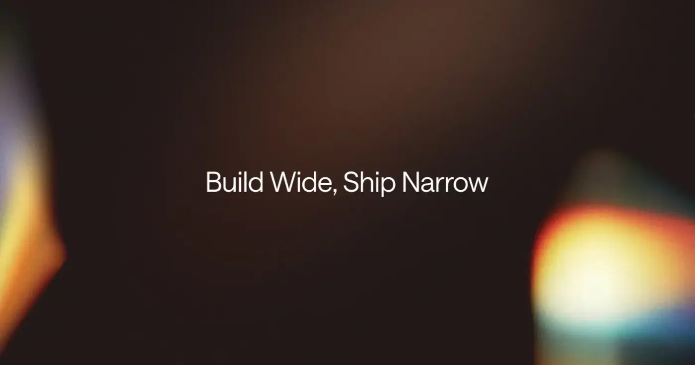 build wide ship narrow