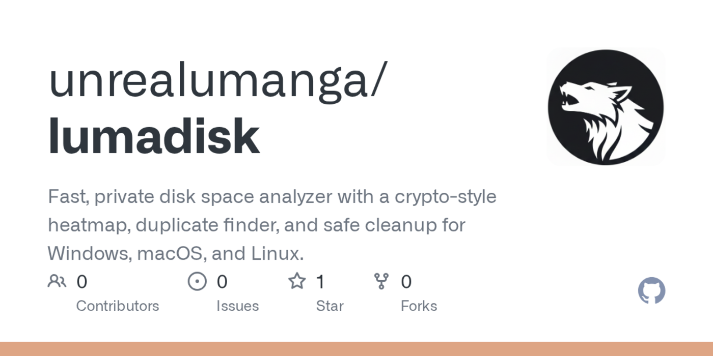show hn lumadisk fast private disk visualizer built in rust