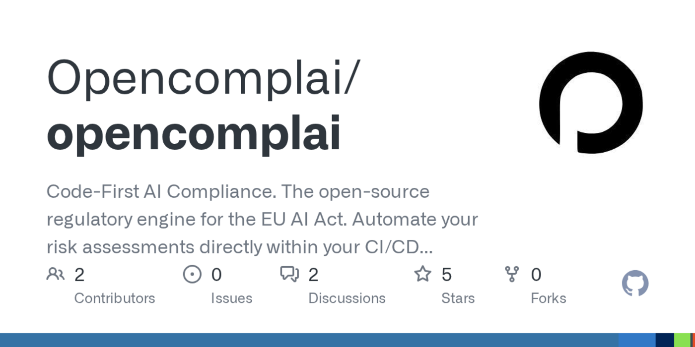 show hn opencomplai opensource eu ai act compliance checks in cicd