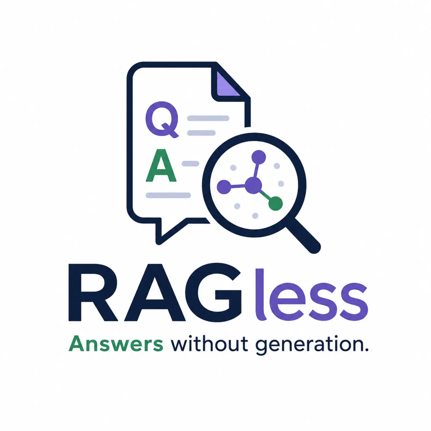 show hn ragless similar to rag but 0 llm api costs at runtime