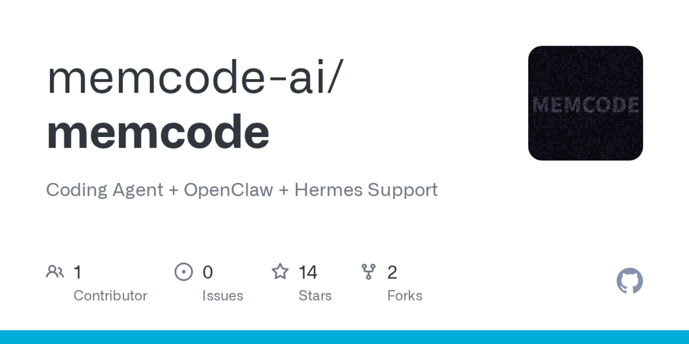 show hn memcode ships open source openclaw and hermes baseline in public beta