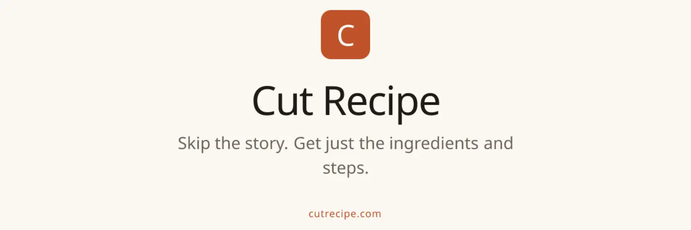 site removes all the clutter from recipe videos and gives just the recipe