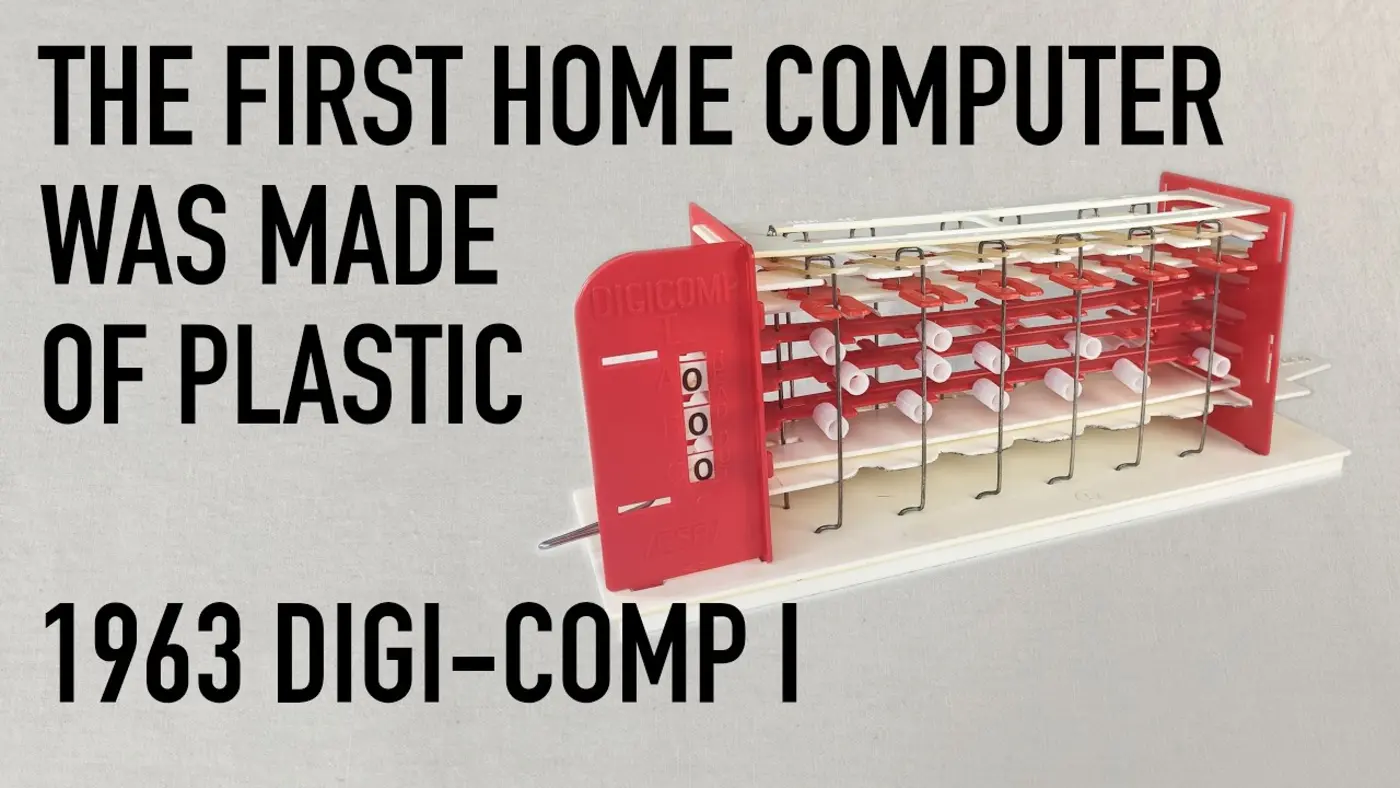 plastic mechanical computer from 1963 the digicomp 1 video
