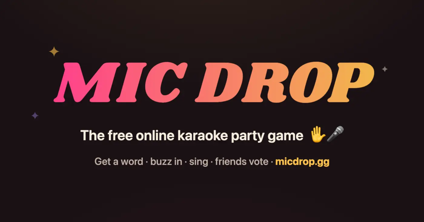 show hn mic drop a realtime multiplayer karaoke game