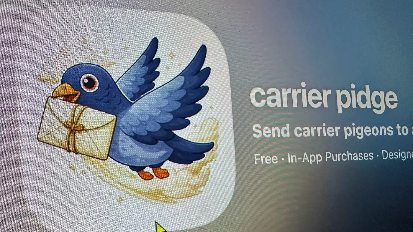 carrier pidge ios messaging that travels at 100mph