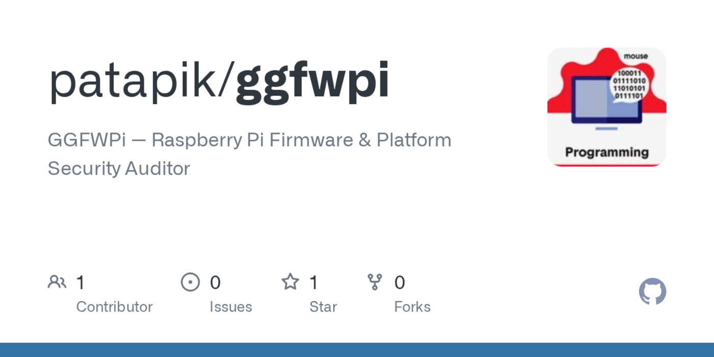 ggfwpi readonly raspberry pi firmware and secure boot auditor
