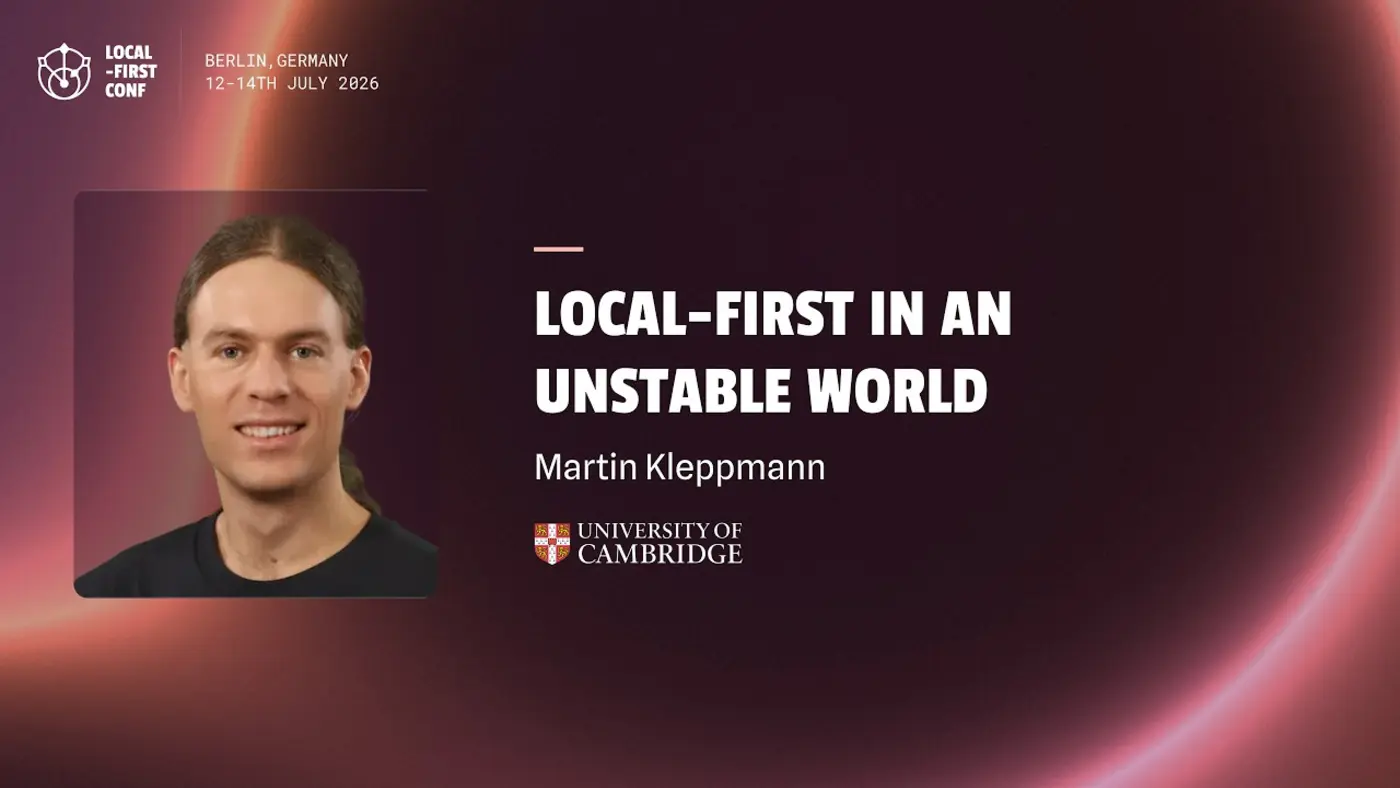 martin kleppmann localfirst in an unstable world youtube video