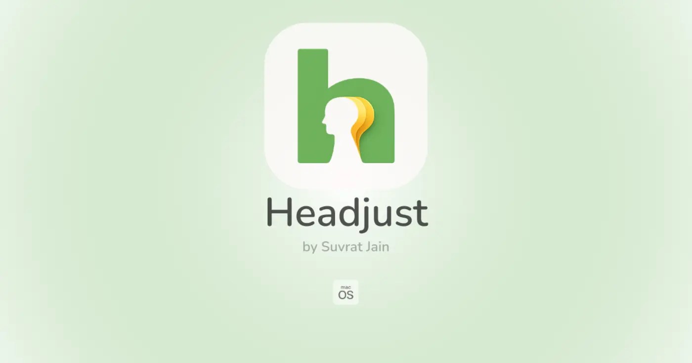headjust macos app that uses your headphones to surface tilt and lean