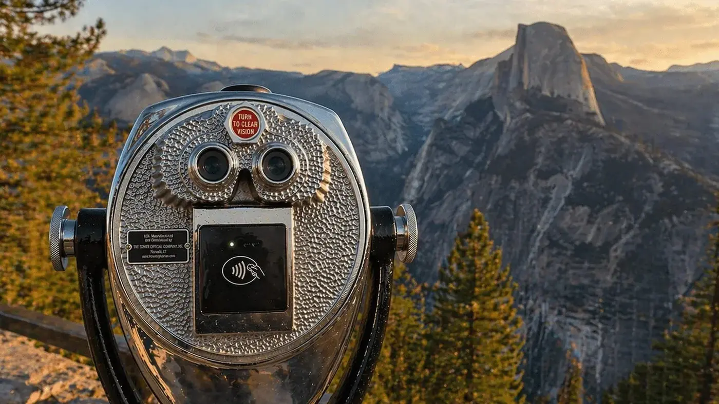 the 90year history of the binoculars bolted to scenic overlooks