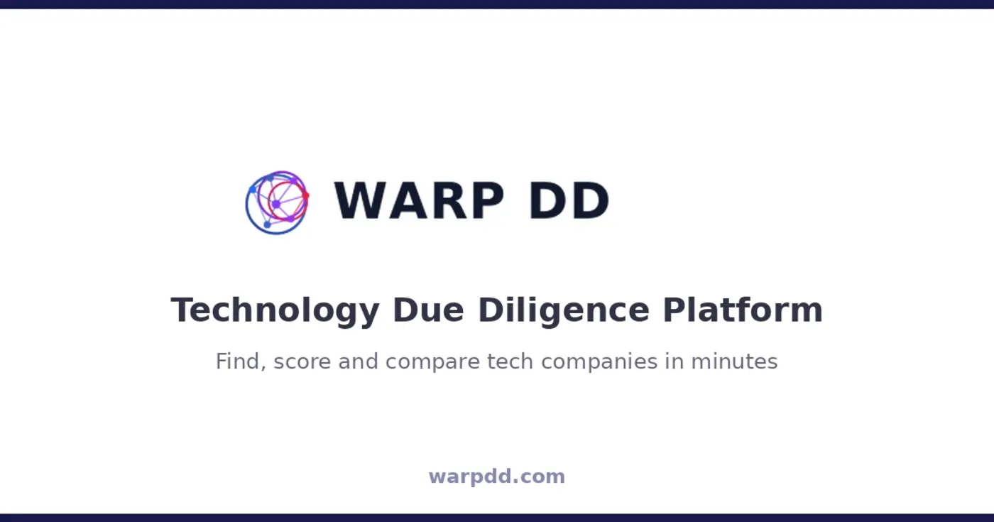 show hn warp dd ai that analyzes technology ecosystems in 30 seconds