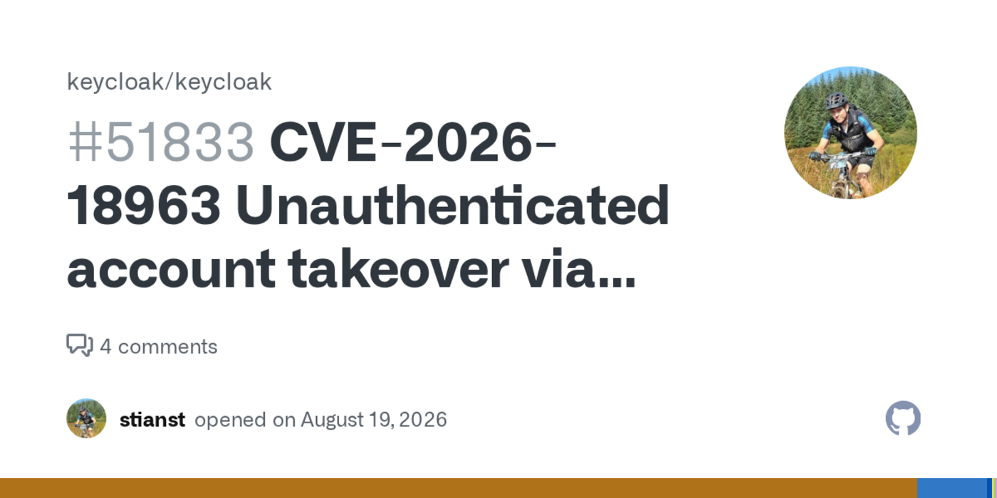 keycloak unauthenticated account takeover via resetcredentials flow bypass