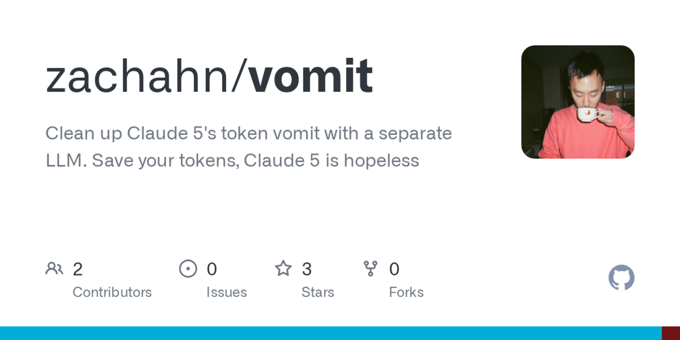 clean up claude 5x27s token vomit with a separate llm