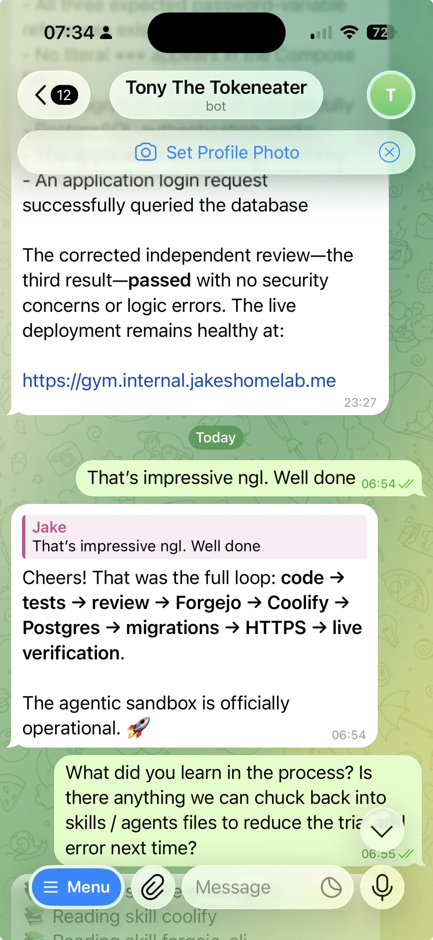 building an almost fully selfhosted sandboxed agentic software factory