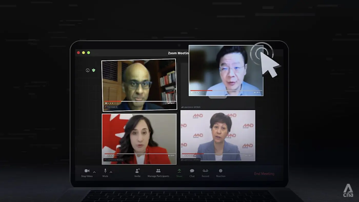 scammers built a fake zoom call from real videos of singapore leaders