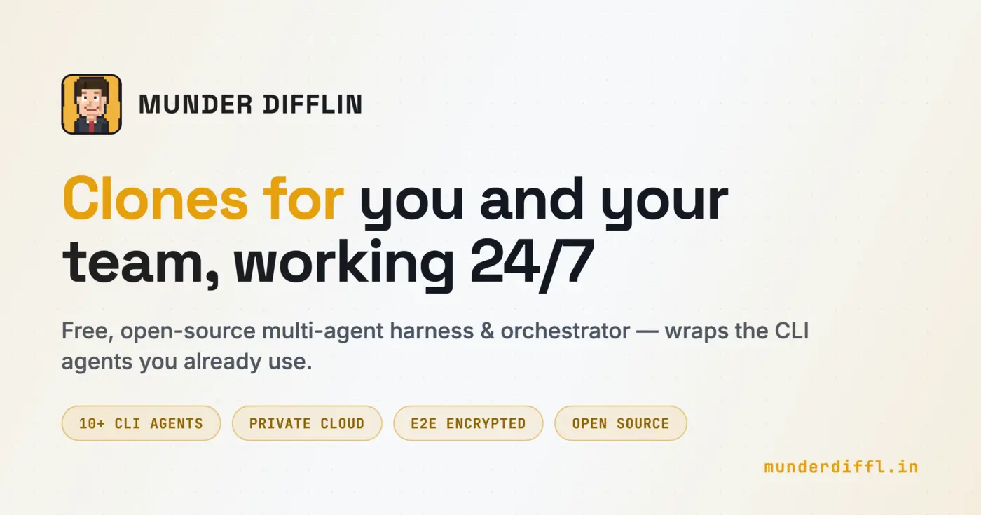 munder difflin agent harness to run an office of your clones
